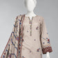 Beige Embroidered Cambric Unstitched 3Pc