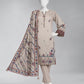Beige Embroidered Cambric Unstitched 3Pc