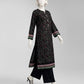 Black Printed Khaddar Slub Unstitched 2Pc