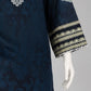 Grey Embroidered Cambric Unstitched 3Pc