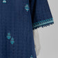 Navy Blue Embroidered Dobby Unstitched 2Pc