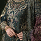 rang-e-bahar Silk Dark green 4Pc suit sitara-23-S
