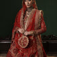 rang-e-bahar net Red 4Pc suit aylin-10-S