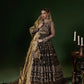 rang-e-bahar net Black 4Pc suit mahru-5-S