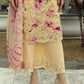 03 Piece Unstitched Printed Embroidered With Printed Chiffon Dupatta