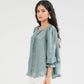 Silk Top With Pleate Details