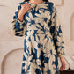 Ocean Ink Floral Dress