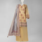 Yellow Printed Cambric Unstitched 3Pc