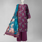 Light Purple Printed Cambric Unstitched 3Pc