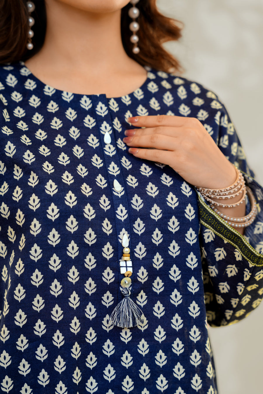 Stitched 3Pc - Printed Khaddar - NPWKDP3014