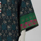 Navy Blue Printed Khaddar Slub Unstitched 3Pc