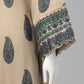 Light Brown Embroidered Pashmina Unstitched 3Pc
