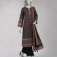 Black Embroidered Cambric Unstitched 3Pc