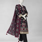 Black Embroidered Cambric Unstitched 3Pc