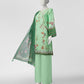 Green Printed Dobby Unstitched 2Pc
