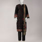 Black Yarn Dyed Jacquard Unstitched 3Pc