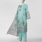 Pink Embroidered Khaddar Slub Unstitched 3Pc