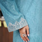 Stitched 2Pc - Embroidered Lawn - Blue Monday