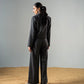 Monochrome Stripe Coat