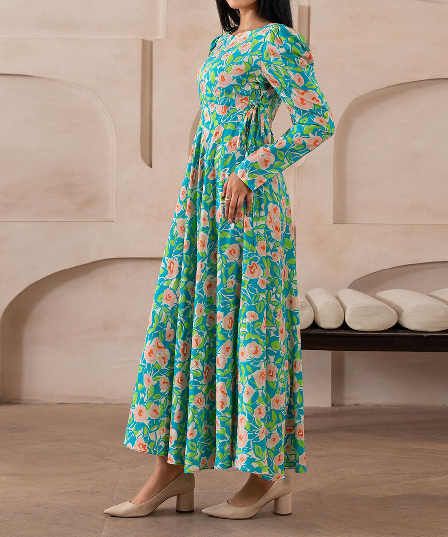 Soft Meadow Cinch Waist Dress