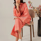 Coral- 2Pcs Embroidered Coord Set