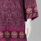 Purple Printed Cambric Unstitched 3Pc