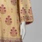 Yellow Printed Cambric Unstitched 3Pc