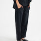 Straight Leg Linen Trouser