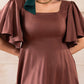Terra Umber Luxe Dress