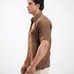 WAFFLE TEXTURED BUTTON DOWN SHIRT
