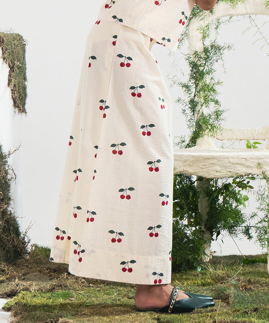 Printed Cherry Skirt