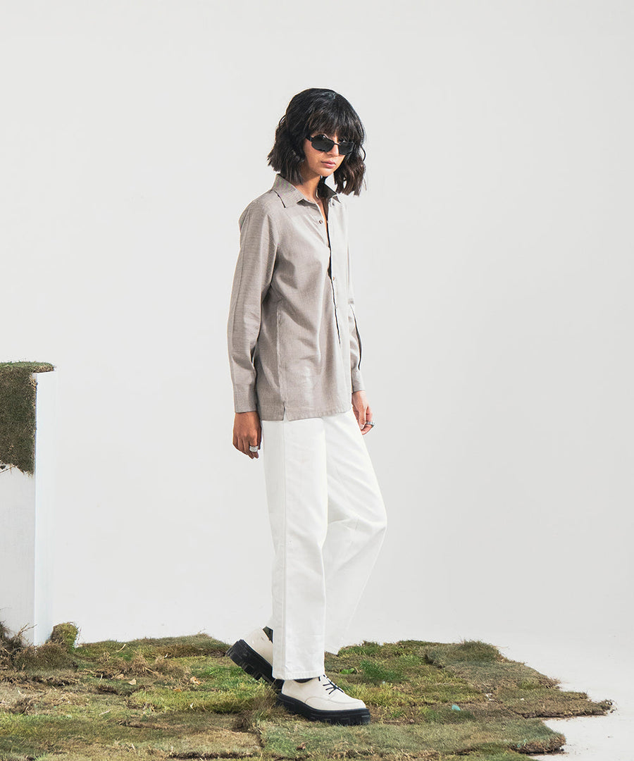 Selfprint Button Down Shirt