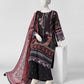 Black Embroidered Khaddar Slub Unstitched 3Pc