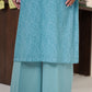 Stitched 2Pc - Embroidered Lawn - Blue Monday