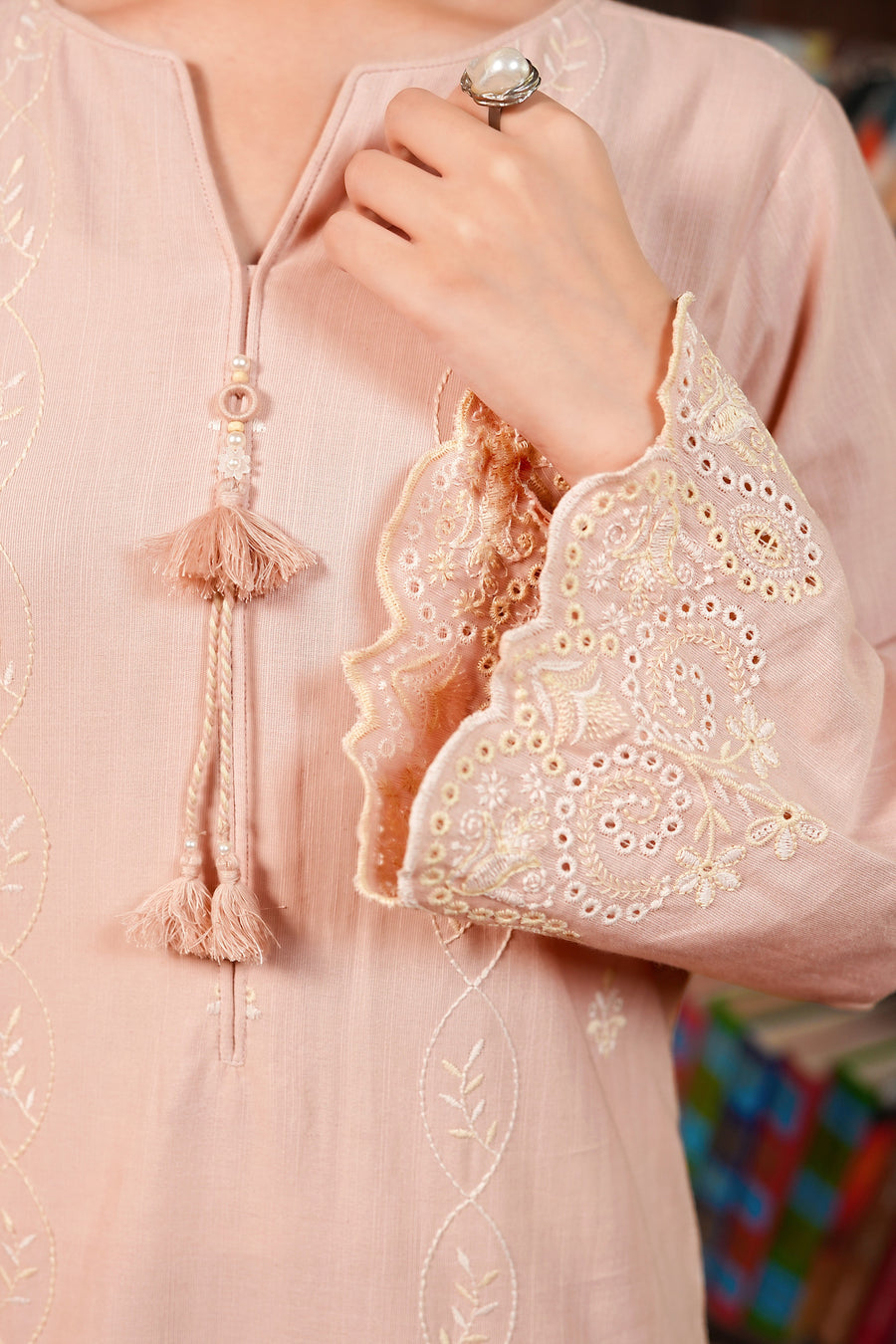 Stitched 2Pc - Embroidered Khaddar - NPWKDS2008