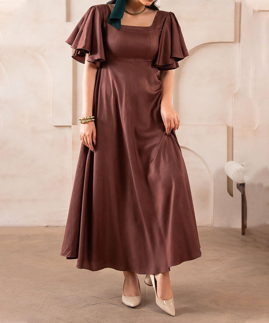 Terra Umber Luxe Dress