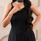 Luxe Raven Fold Dress