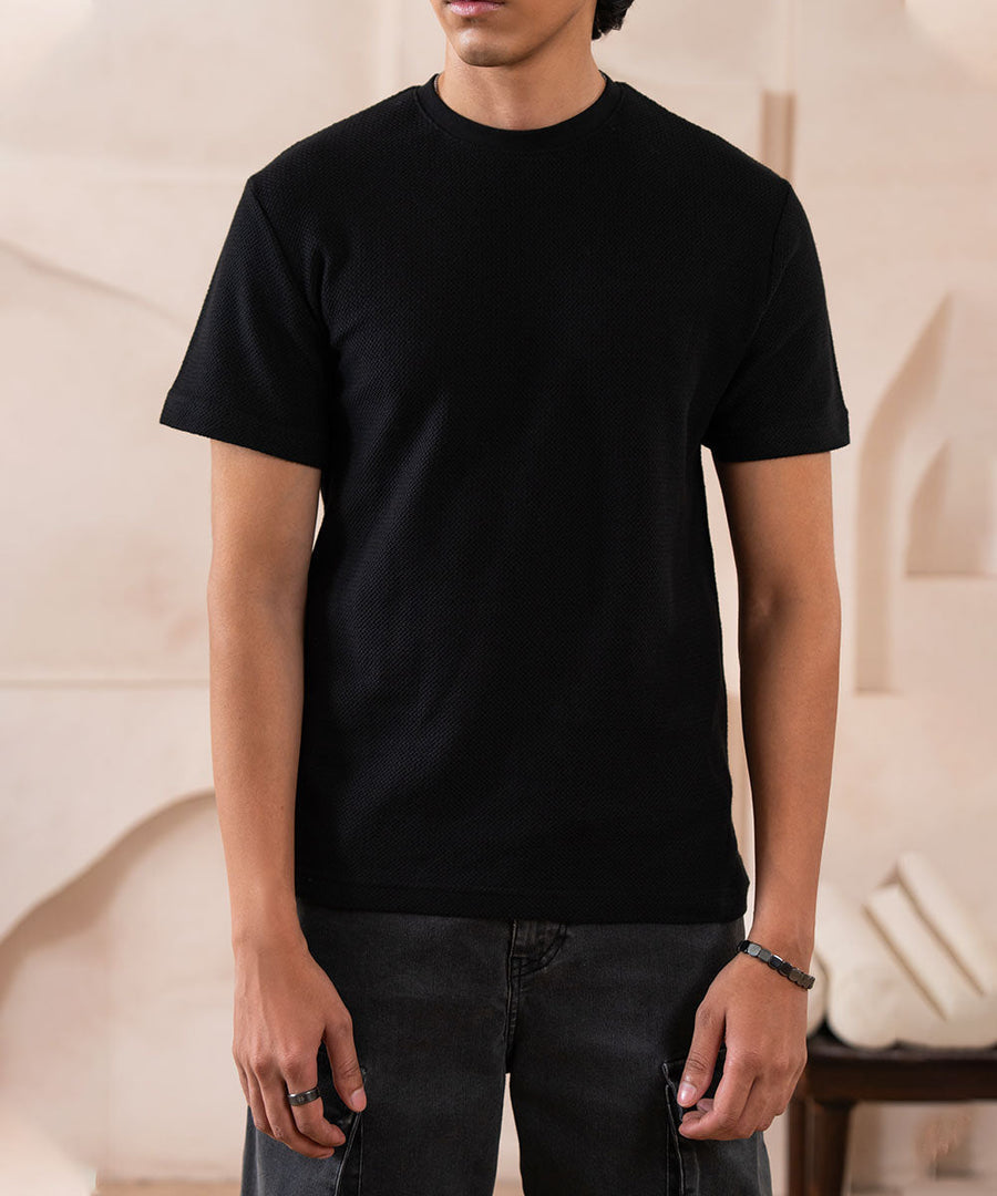 Black Grain Tee