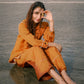 Caramel Striped Button Down shirt