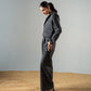 Monochrome Stripe Coat