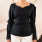 Midnight Sculpted Top