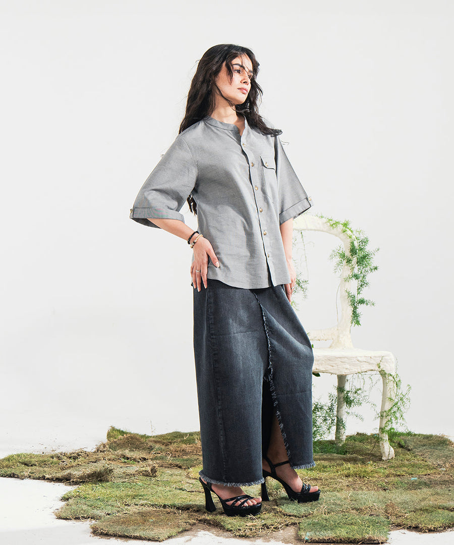 Selfprint Button Down Shirt