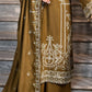Unstitched 3Pc - Peach Embroidered  - NUWDPE263019