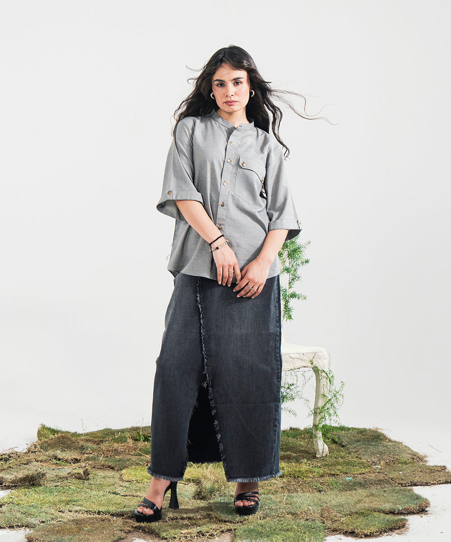 Selfprint Button Down Shirt