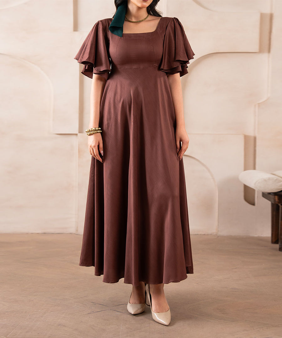 Terra Umber Luxe Dress