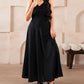 Luxe Raven Fold Dress