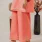 Coral- 2Pcs Embroidered Coord Set