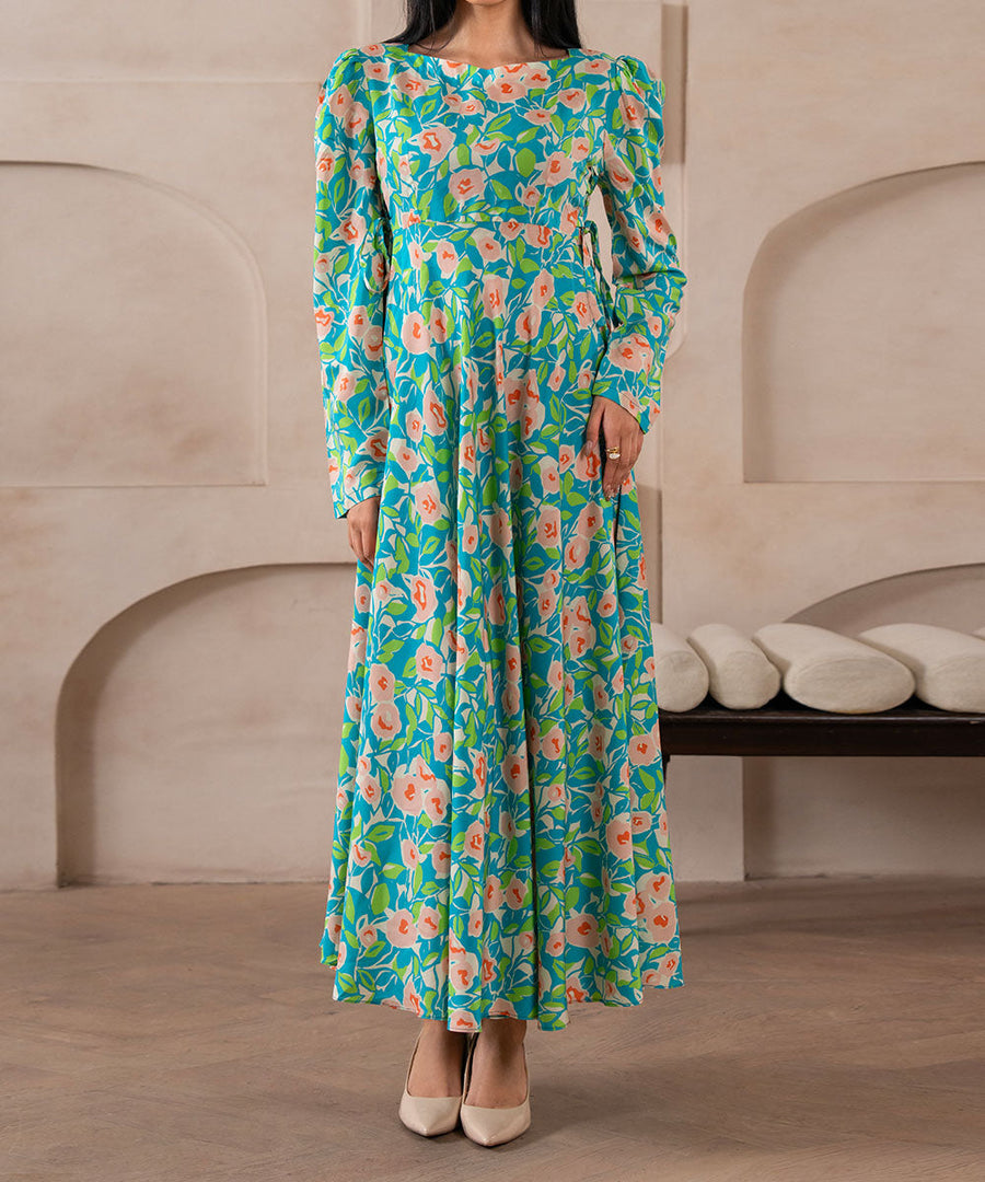 Soft Meadow Cinch Waist Dress