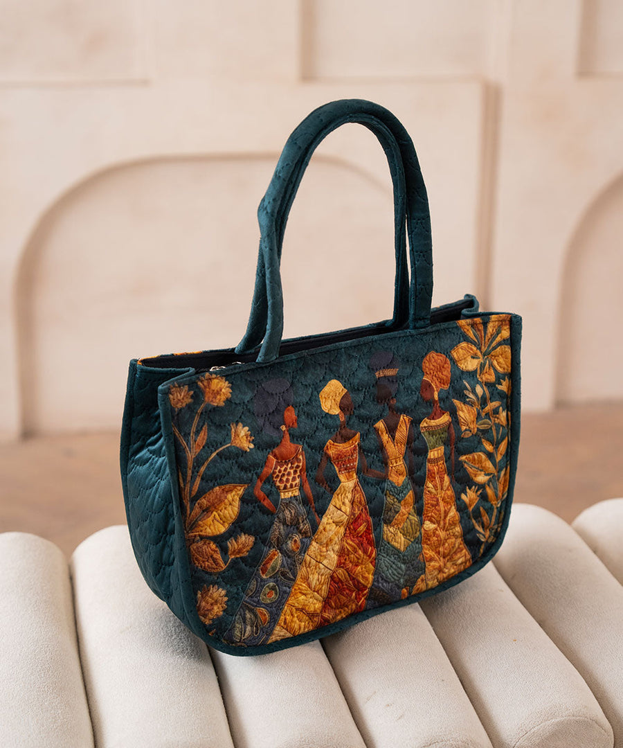 Artisan Quilted Tote Bag