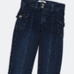Pleated Flared Jeans